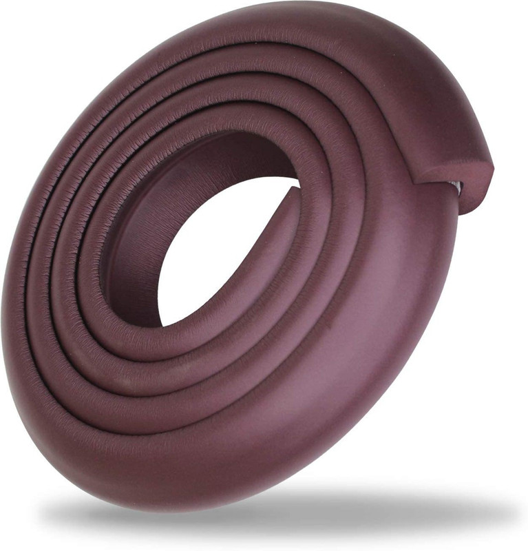 SHOPOWARE Baby Safety Strip Furniture Corner Guard Cushion Cover (2 Mtr Edge Protector)(Brown)