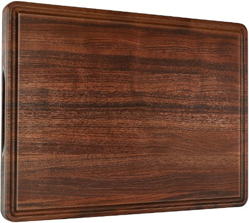 crafthub Chopping Board I Reversible I Juice Groove I Handle Wooden Cutting Board(Brown Pack of 1 Dishwasher Safe)