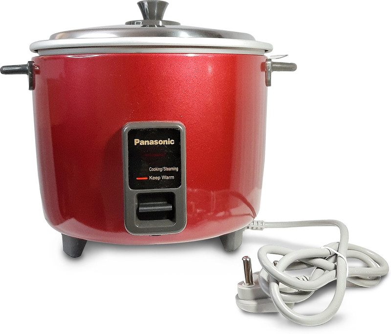 Panasonic SR-WA22H (SS) Food Steamer, Rice Cooker(2.2 L, Red)