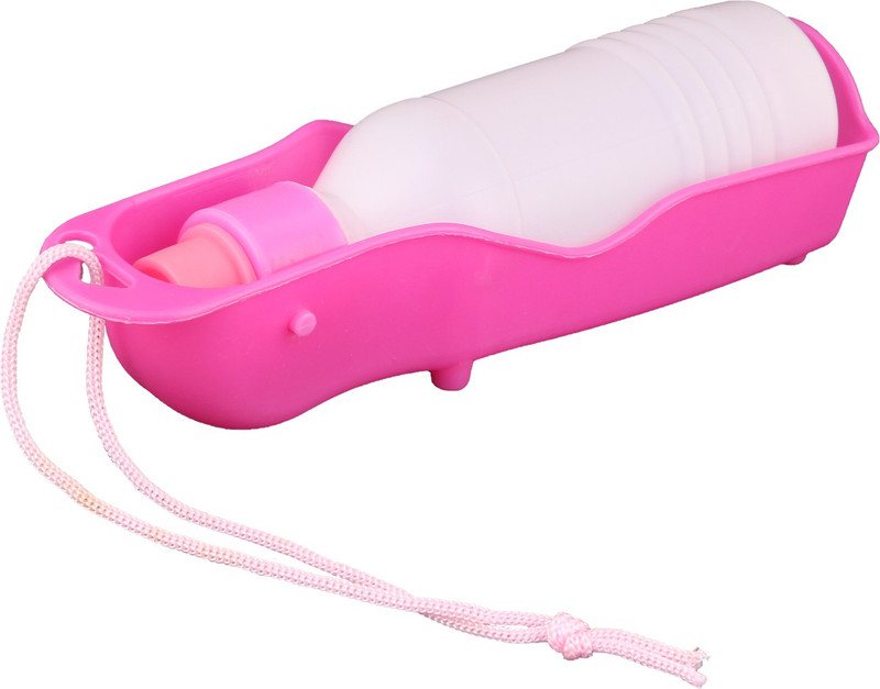Petlogix Portable Pet Dog Cat Water Drink Bottle Bowl Travel Dispense with New & Unique Plastic Pet Bottle(200 ml Multicolor)