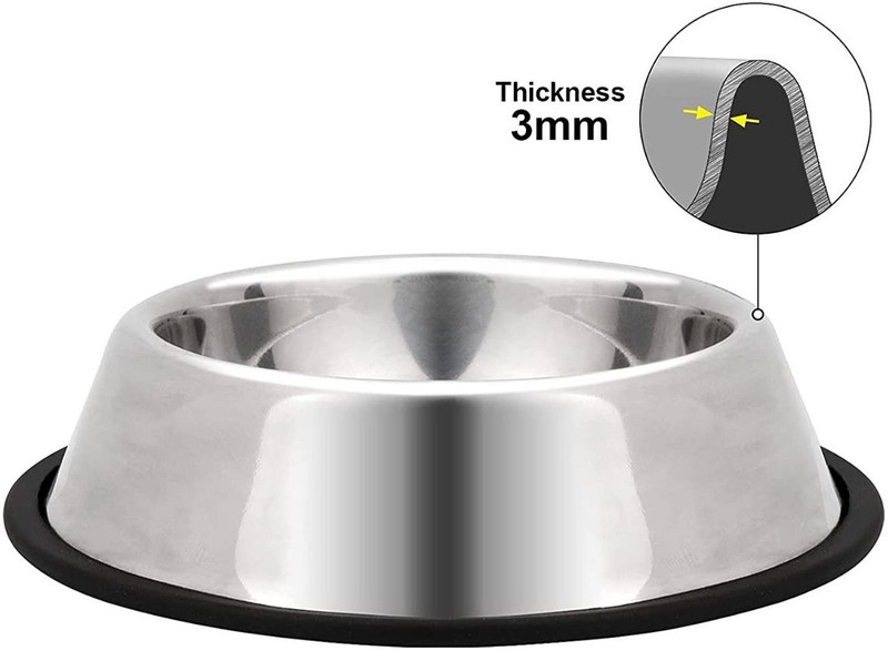 chullbull pet products Stainless Steel Pet Bowl(800 ml Steel)