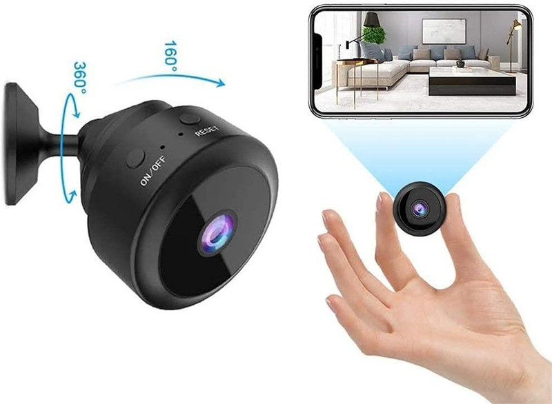 Bzrqx WiFi HD Camera with Motion Detection and Night Vision,Indoor Camera for Baby Spy Camera(64 GB, 1 Channel)