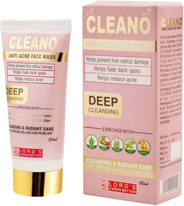 LORD'S Cleano Anti Acne Facewash Liquid(50 ml)