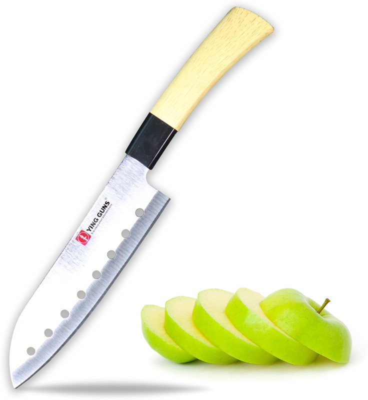 Ying Guns 1 Pc Stainless Steel Knife Multi Purpose Chef Kitchen Knife with Wooden Handle - All Purpose Knife