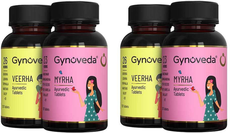 Gynoveda PCOS PCOD Ayurvedic Medicine For Heavy Flow, Early Periods, Weight Management(Pack of 2, 480 Tablets)
