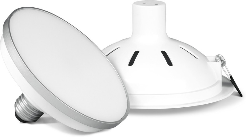 PHILIPS 4W CeilingSecure (Cool White, Round) Recessed Ceiling Light Ceiling Lamp(White)