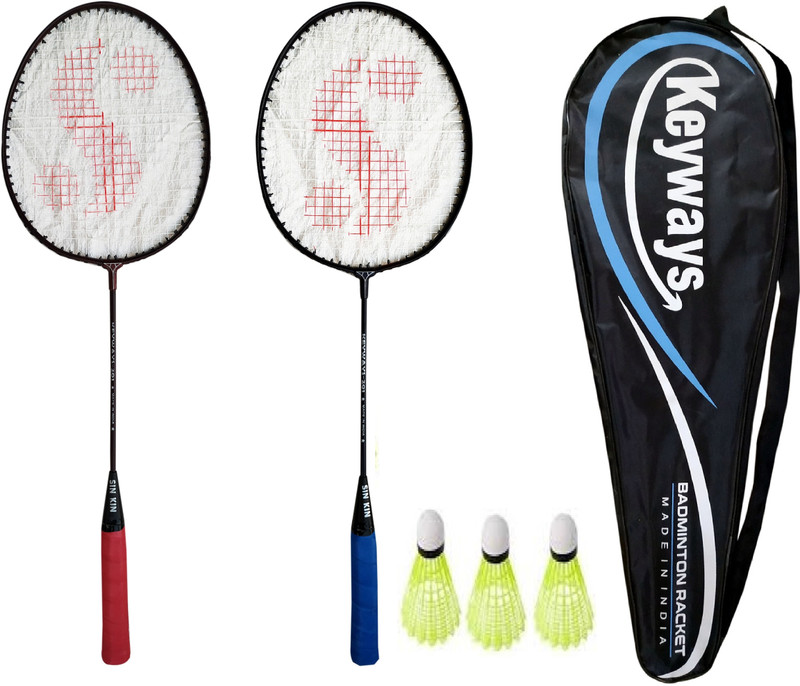 SINKIN Set of Two with full cover & shuttles for family men, Women, Boys & Girls Badminton Kit