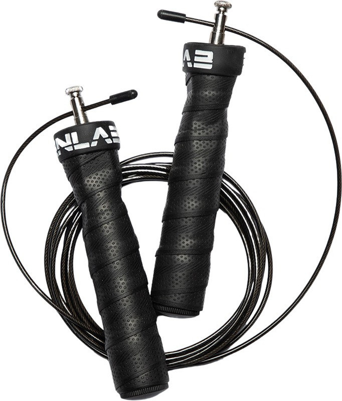 BURNLAB Anti slip Adjustable Skipping Rope Pro (Speed (Black)) Speed Skipping Rope(Length: 300 cm)
