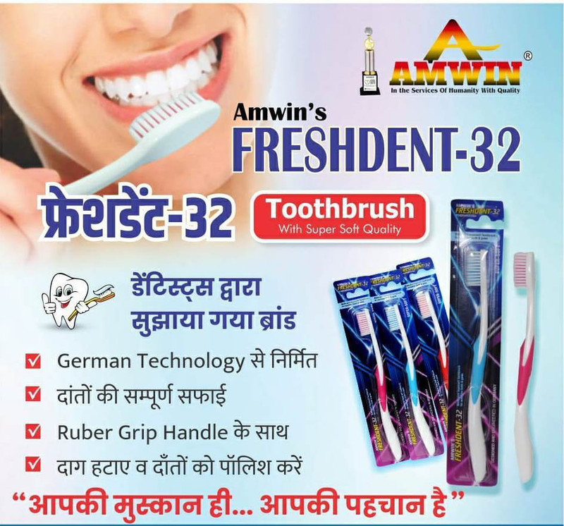 freshdent 32 FRESHDENT32 Ultra Soft Toothbrush(Pack of 10)