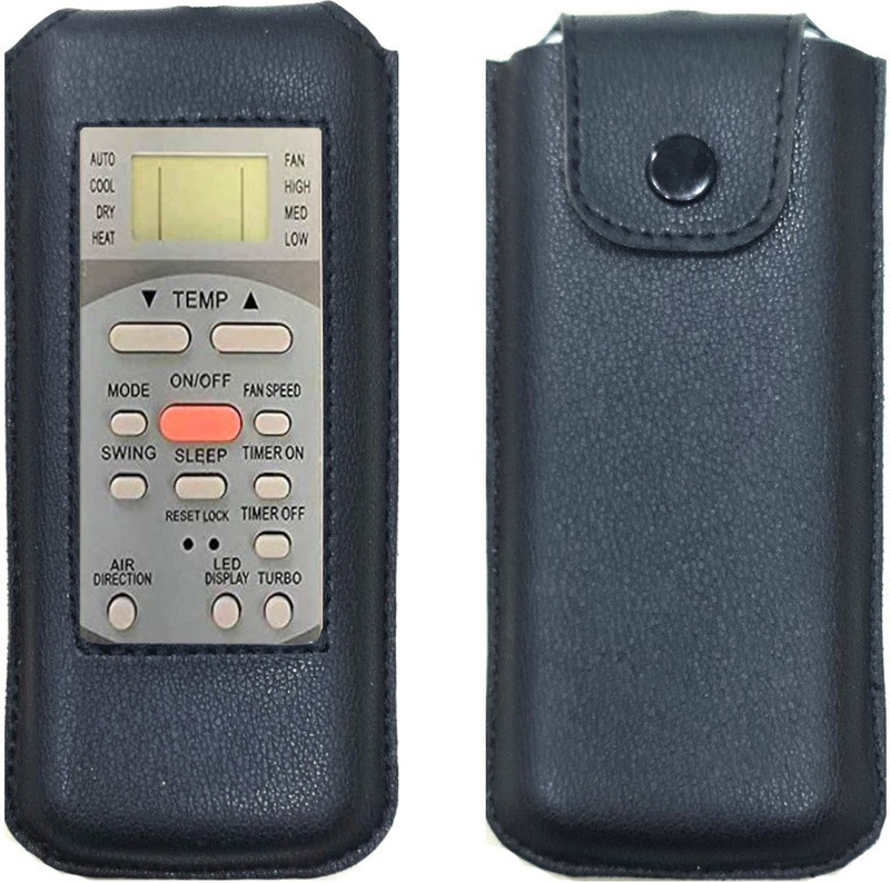 Gizmofreaks Flip Cover for Compatible for Blue Star/Voltas/Hitachi/Onida Split/Window AC Remote Control, Model:-R51M/CE(Black, Artificial Leather, Pack of: 1)