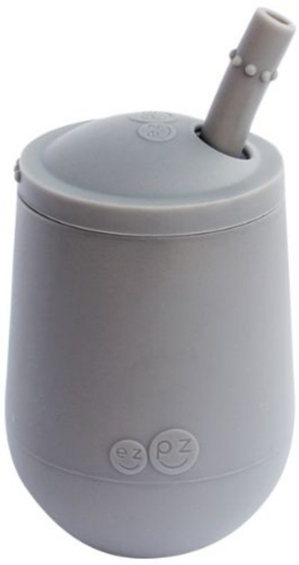 ez pz FDA Mini Cup + Straw Training System  - Silicone(Grey)