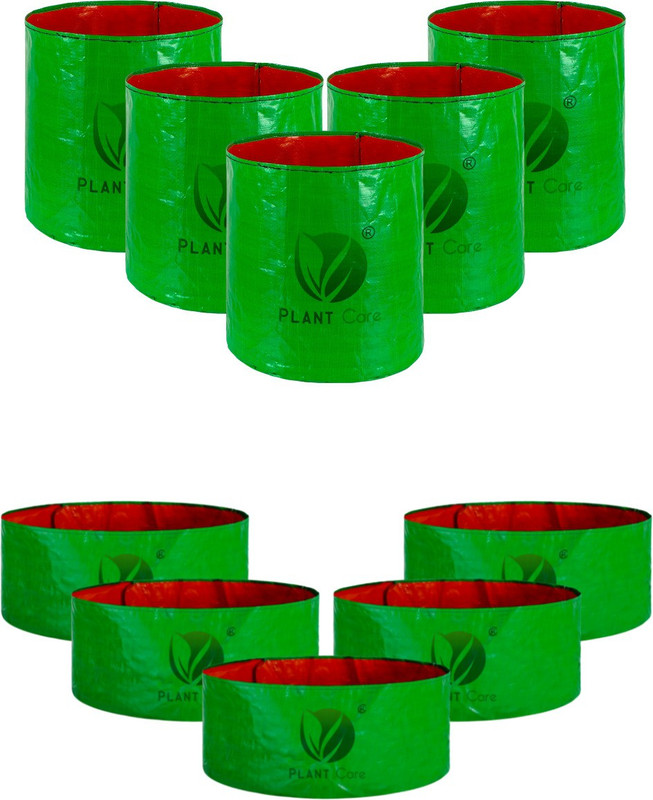 PLANT CARE Grow Bags 12 X 12 inch -Pack of 5 & 15 X 6 inch -Pack of 5 for Terrace Gardening Grow Bag