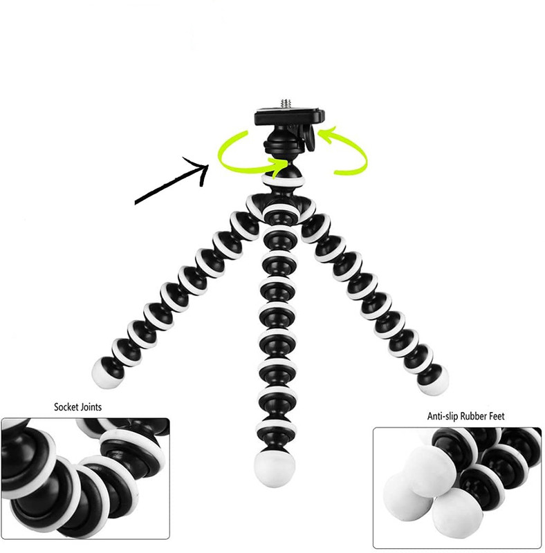 SOJUBA Tripod Gorilla Stand for DSLR & Action Cameras for DSLR & Action Cameras G2 Tripod(Black, Supports Up to 600 g)