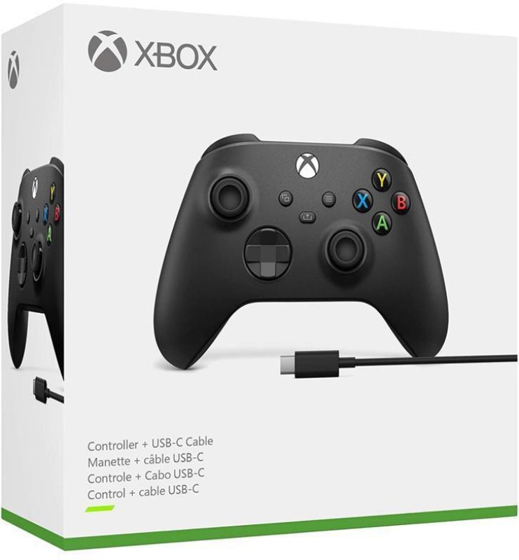 Xbox Series S/X Wireless Controller with USB Cable Joystick(Black, For Xbox One)