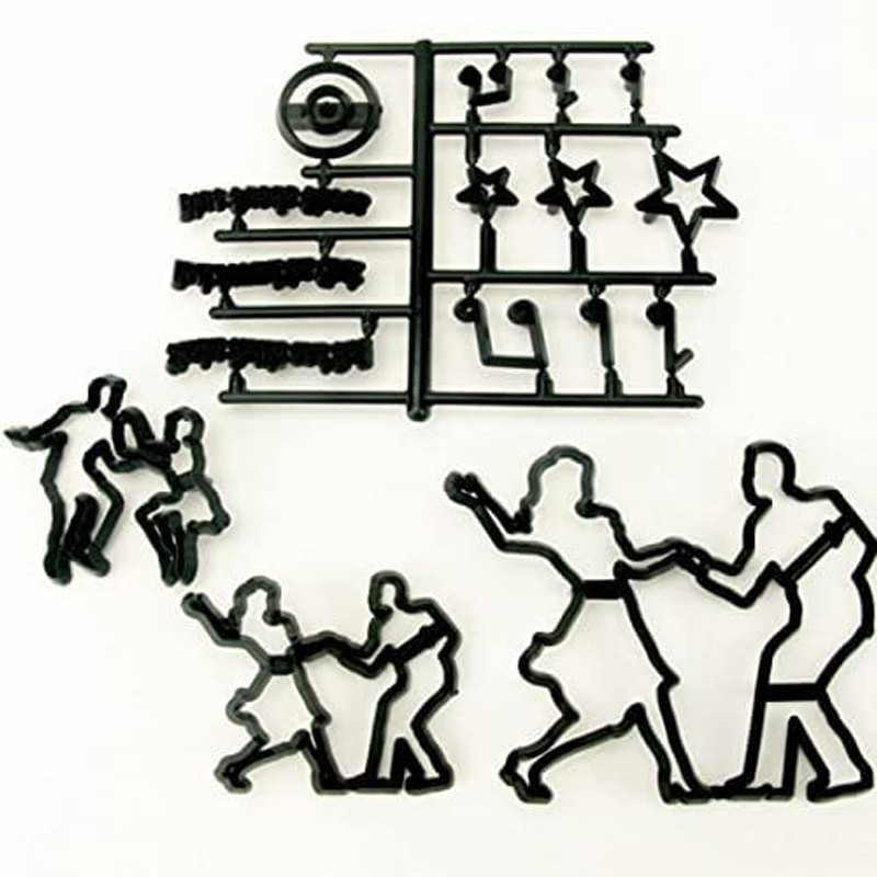 Ochtend Cutter Set Patchwork Cake Decoration Tool Cookie Cutter(Pack of 4)