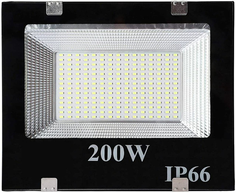 KCS Lite 200W LED Flood Light Ultra Thin Design IP66 Waterproof Cool White Light Flood Light Outdoor Lamp(White)