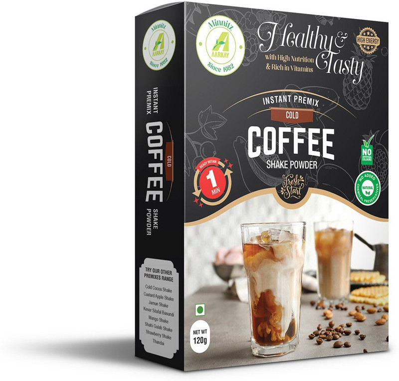 AARKAY Minnitz Delicious and Healthy Cold Coffee Powder(120 g)