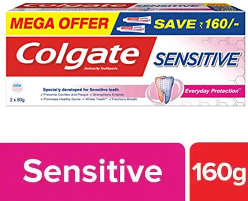 Colgate Sensitive Everyday Protection Toothpaste @ (2x80) 160g Toothpaste(160 g)