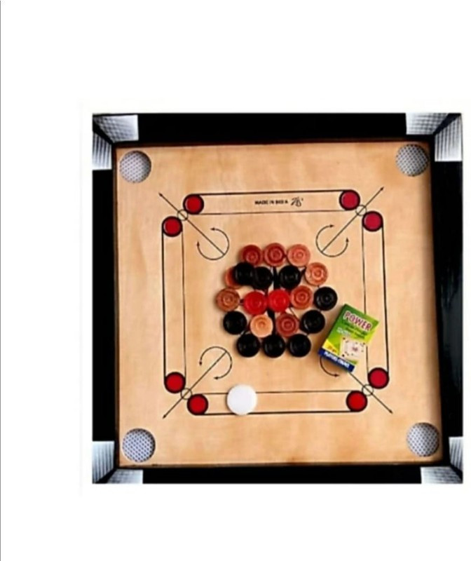 ambar store Sporty 48 cm Carrom Board(Beige)