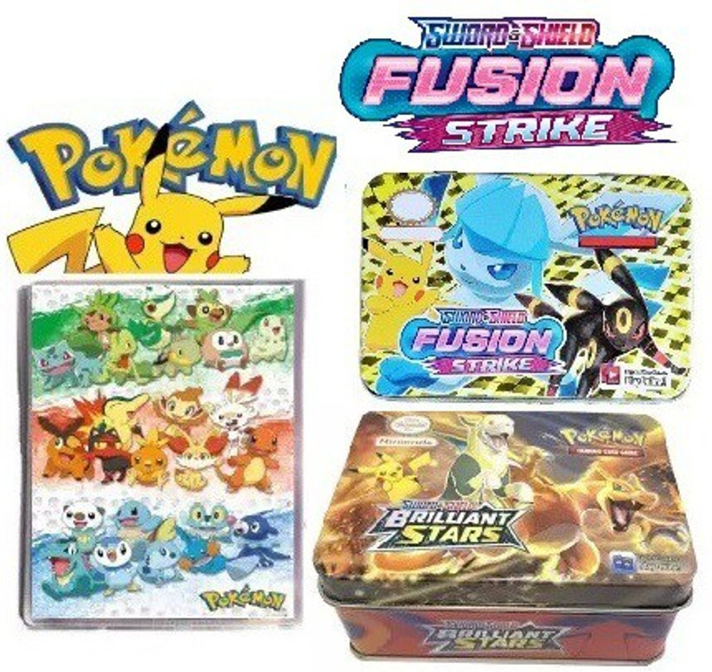 CrazyBuy Pokémon Sword & Shield Brilliant Stars And Fusion Strike box(Multicolor)