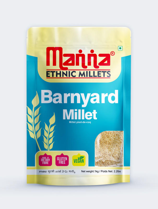 Manna Barnyard Millet Natural Grains | High Protein & 100% More Fibre Than Rice Barnyard Millet