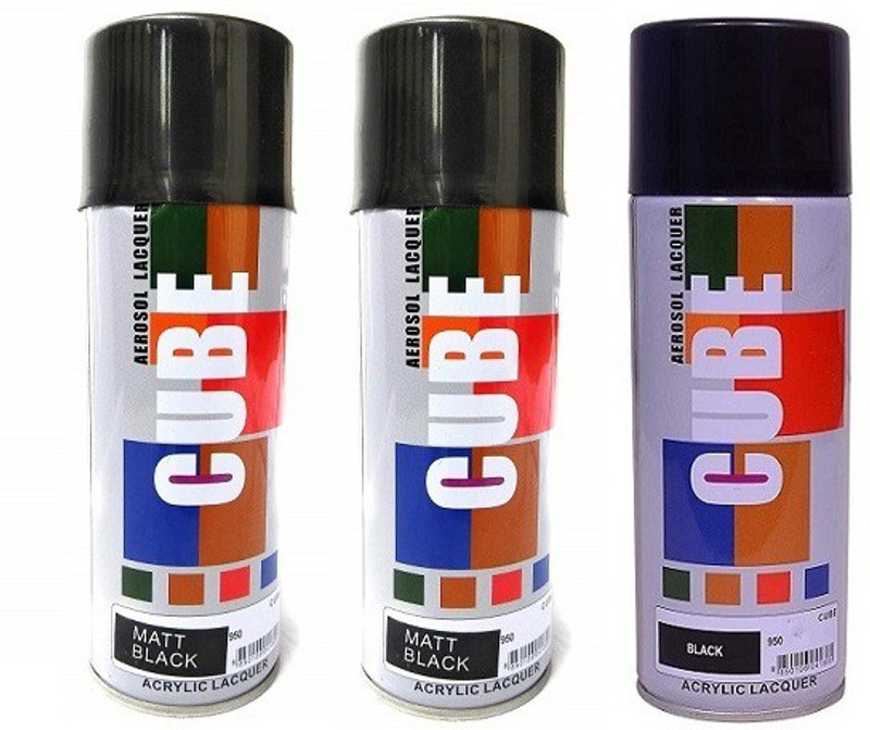 CUBE Cube Aerosol Multi Purpose Spray Paint Each bottle 450 ML 3 PC COMBO Multicolor Spray Paint 1200 ml(Pack of 3)