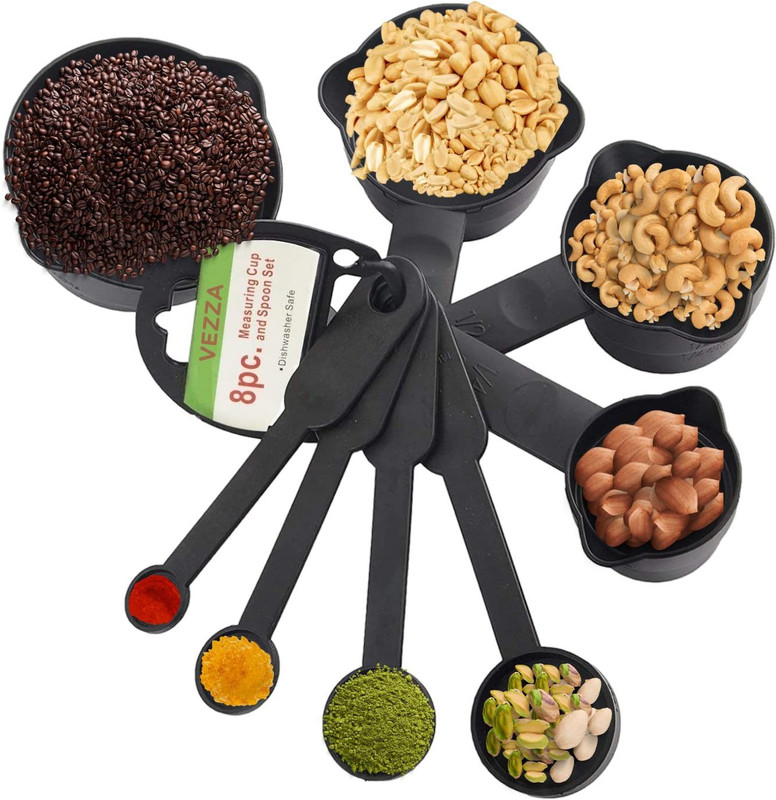 vezza Plastic Measuring Spoon & Cup Set Cooking and Baking Measuring Cup Set(240 ml)