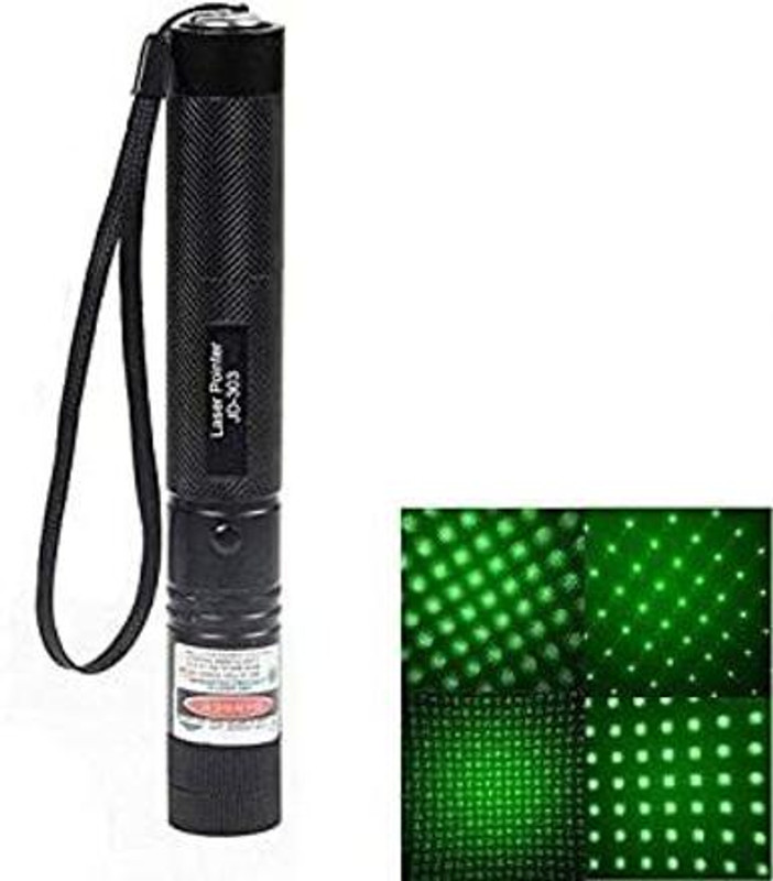 Netigems 303 Chargeable Green Laser Pointer II Multi shape Adjustable Disco Laser Lights(532 nm, Green)