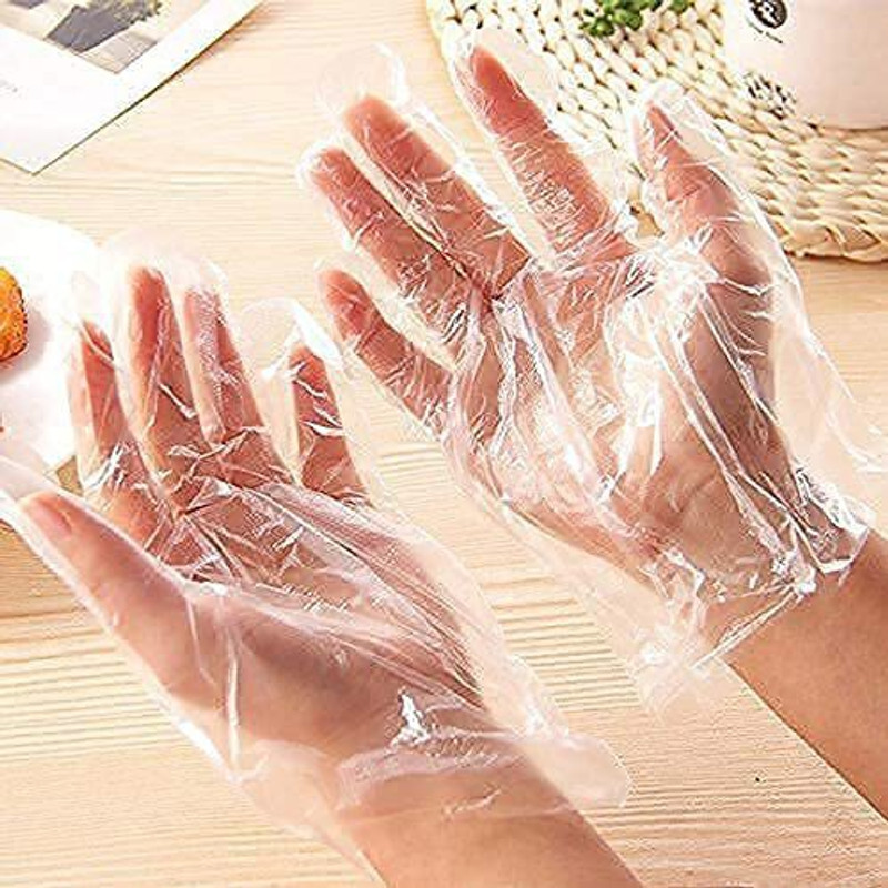 dental mart Transparent Hand Gloves_for kitchen , Regular Use,Light Weight, Polyisoprene Polyisoprene Examination Gloves(Pack of 200)