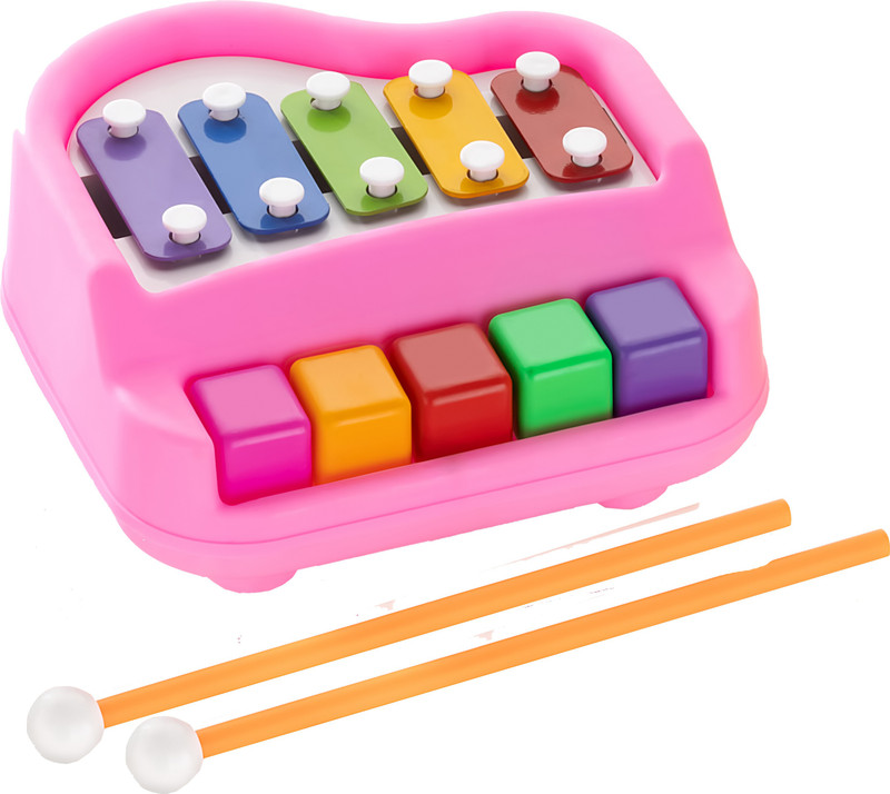 niyana Xylophone with Piano Best Musical Toys Gift for Kids and Learning instrument(Pink, Multicolor)