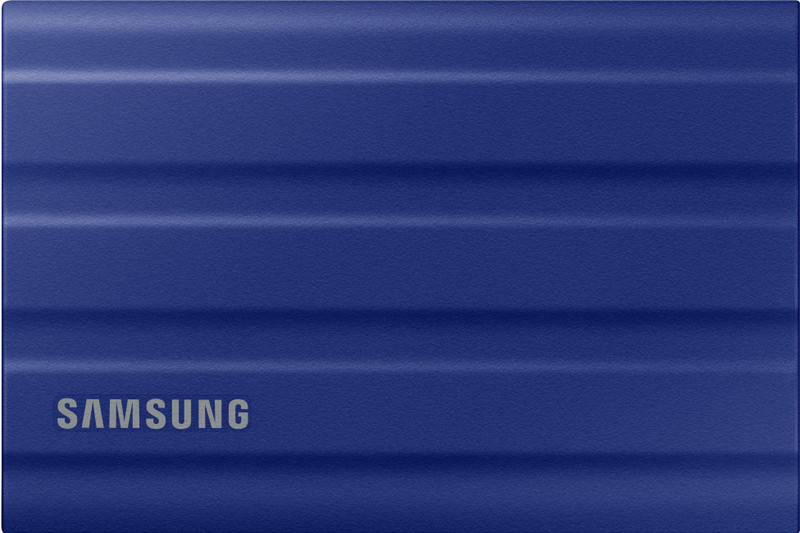 Samsung T7 Shield 1TB USB 3.2 Gen 2(10 Gbps),IP65 Rated,Speed upto 1050 MB/s,(MU-PE1T0R) 1 TB External Solid State Drive (SSD)(Blue, Black)