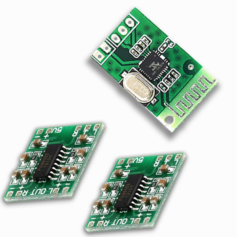 HUBX Bluetooth kit V3.0 & PAM 8403 Stereo Amplifier for Mobile Laptops -pack of 1+2(Green)