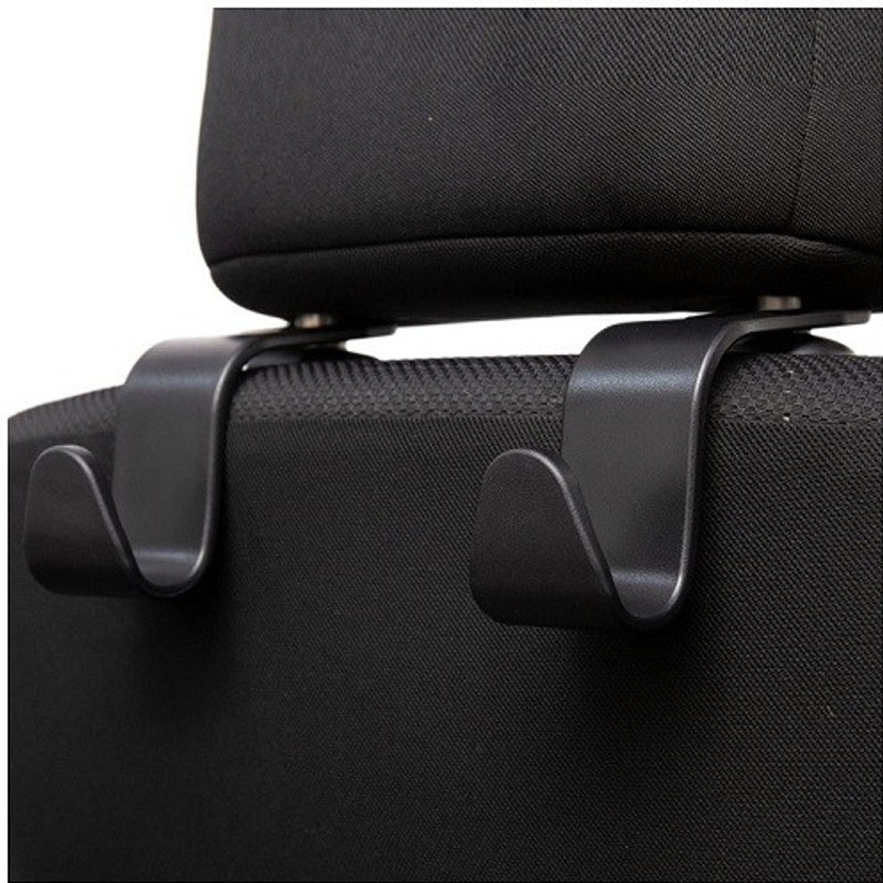Mercie Universal Car Back Seat Headrest Hook 062 Trunk Organizer(Black)