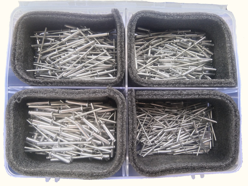 GSK Cut Aluminum Blind Rivet POP Rivets for Riveting Gun/Riveter Machine Pack of 100 Pieces (4.0 X 10 (5/32�x 3/8�)) Rivet(Aluminium)