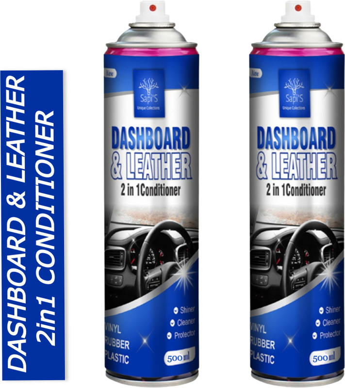 SAPI'S Two Spray Bottle of Dashboard And Leather Cleaner Combo