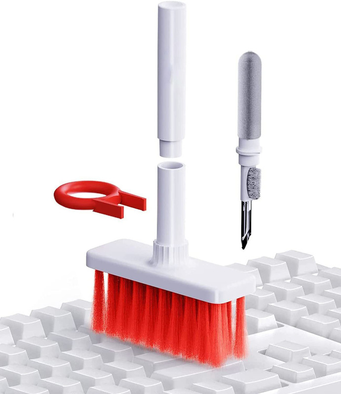 zerfa 5 in 1 Multi-Function Cleaning Tools Kit for Keyboard & Earphone Cleaner for Computers, Laptops, Mobiles(5 in 1 Soft Brush)