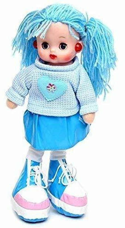 NIYAMAT Beautiful Fluffy Smiling Doll Toy for Kids Girls with Lights and Music(2023)(Multicolor)