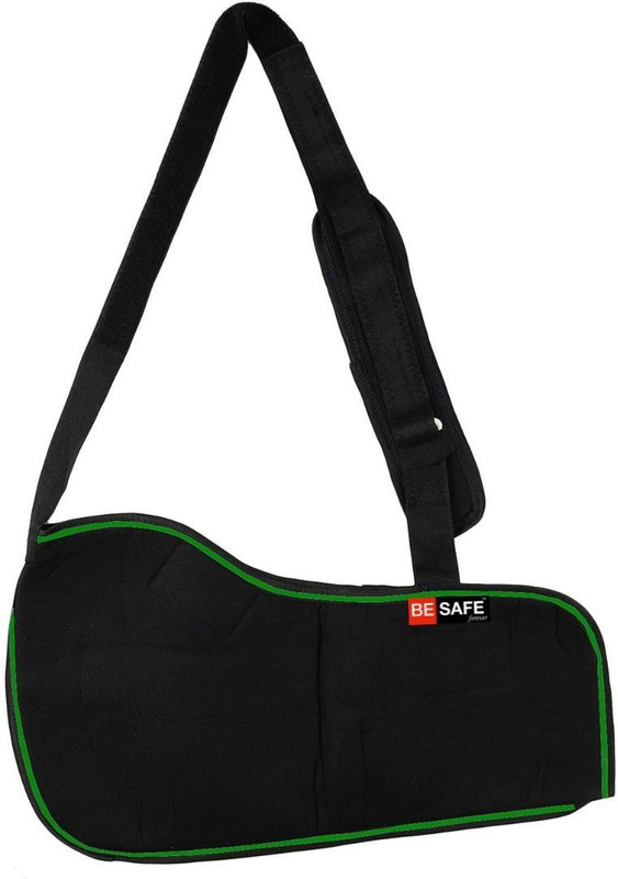BE SAFE Forever Arm Supporter Arm Sling Pouch Belt, Arm Immobilizer Brace, Extra Large, Black Hand Support(Black)
