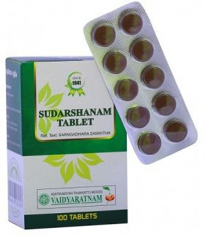 dwakan VAIDYARATNAM SUDARSHANAM GULIKA TABLET(100 Tablets)