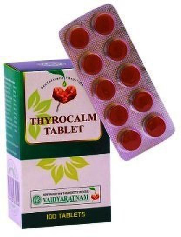 dwakan VAIDYARATNAM THYROCALM TABLETS(100 Tablets)