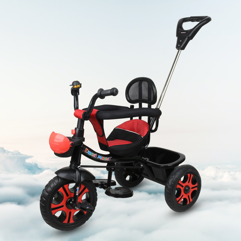 TOYSHOPPEE BABY TRICYCLE FOR KIDS TRICYCLE RECOMMENDED TRICYCLE FOR BABY GIRL OR BABY BOY BEST for age 1,2,3,4,5 years kids Tricycle(Red, Black)