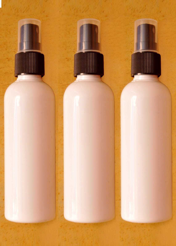 EverGlam Milky White Refillable Spray Bottle 200ml each(Pack of 2) 400 ml PET Spray Bottle(Pack of 2, White)