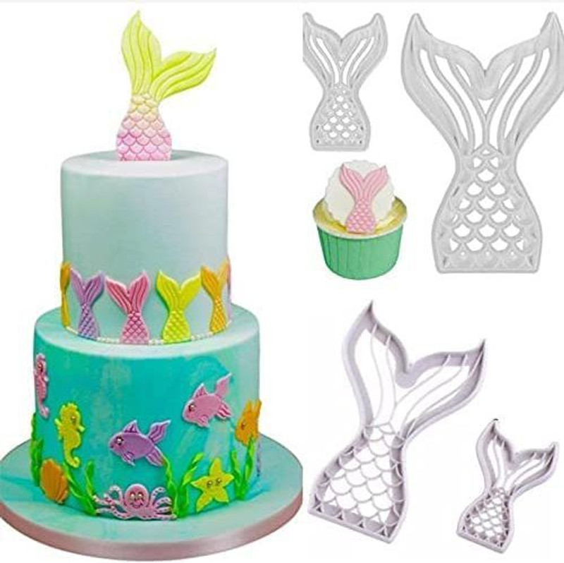 Ochtend Biscuit Moulds for Sugarcraft Fondant Baking Mold Cupcake Cookie Cutter(Pack of 2)