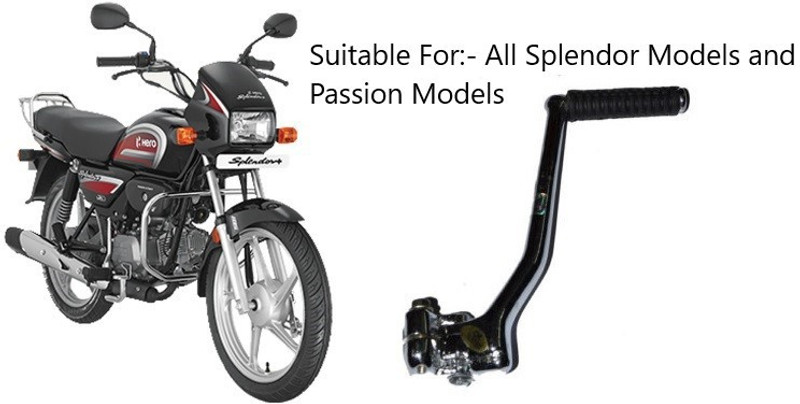 nirwana All Splendor /Passion /Splendor 150 Models Fittings Black Kickstart Lever