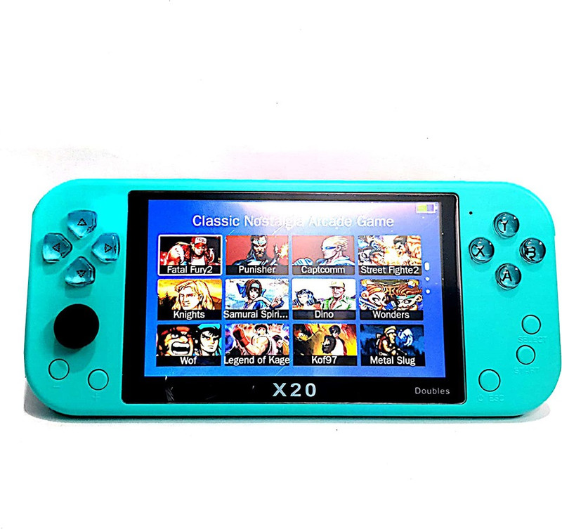 Clubics X20 5.1 inch Game Console 8GB Support + Built In Speakers- Green HD Edition(Code in the Box - for PSP)