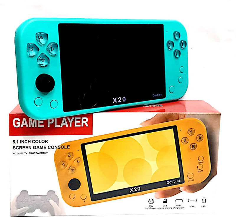 Clubics X20 5.1" HD Screen Gaming Console with 8GB + Music Player - Green HD Edition(Code in the Box - for PSP)