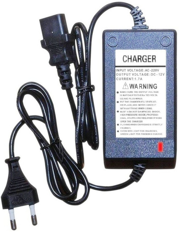 Divinext 12 Volt 1.7 Amp Agricultural Sprayer Pump Battery Charger DC SMPS Power Supply 20 Watts Computer PSU with 2 SATA Cables(Black)