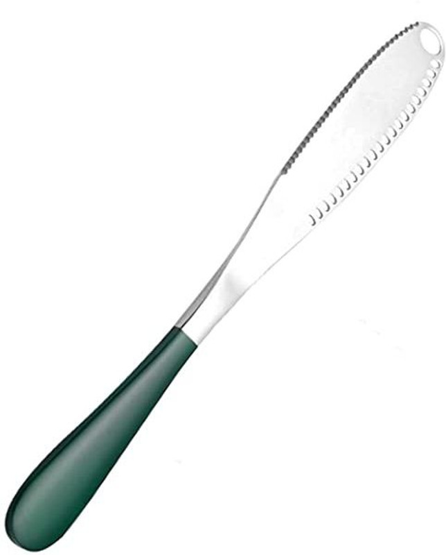YELONA 1 Pc Stainless Steel Knife 3 in 1 Butter Spreader Serrated Edge Shredding Grater Cheese Spreader Slicer
