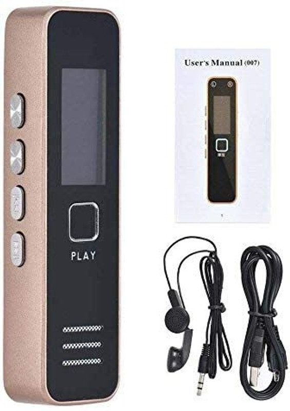 Pelupa Digital Voice Rec of 32 GB Micro SD Card Supportable Audio Recorder MP 3 Player NA Voice Recorder(1.2 inch Display)