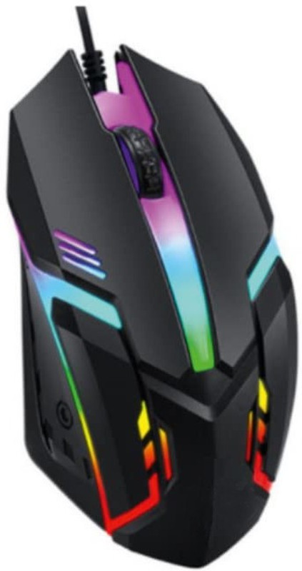 Tuned For Style Optical Wired Gaming Mouse - 7 RGB Breathing Colors & Ergonomic Design Wired Ambidextrous Optical  Gaming Mouse(USB 2.0, Black, Blue)
